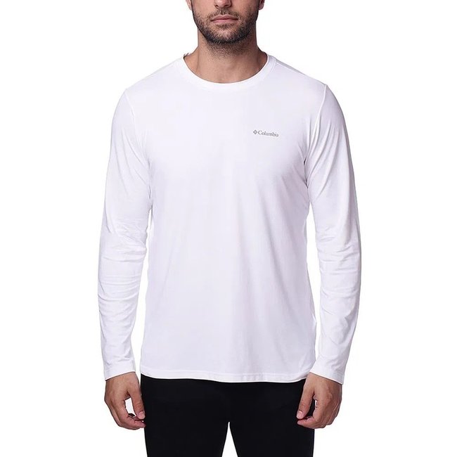 Camiseta Columbia Neblina Manga Longa Branco