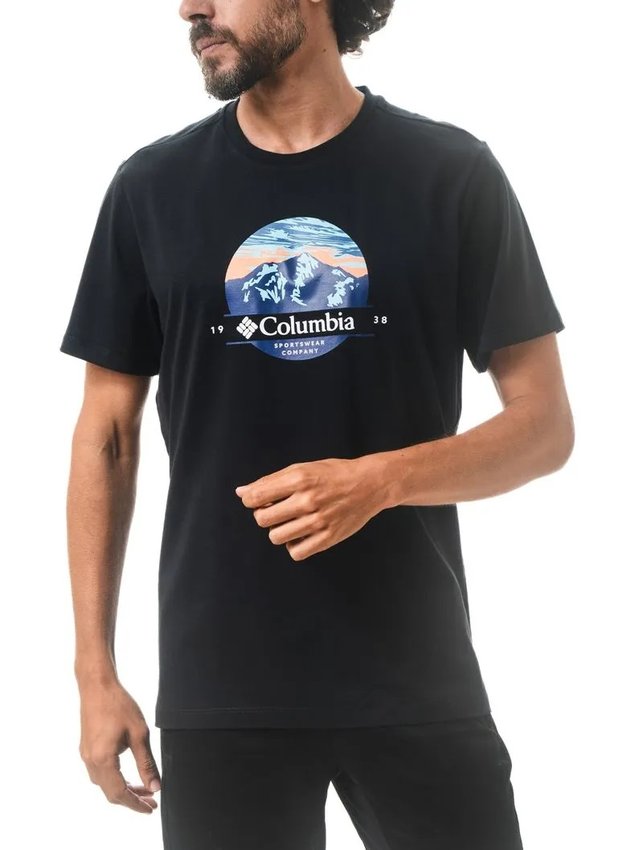 Camiseta Columbia Scoped View Preto Masculino