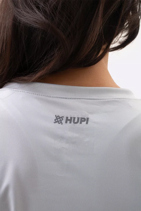 Camiseta Dry fit Feminina Cinza HUPI Smart
