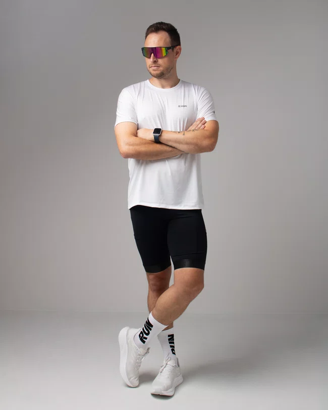 Camiseta Dry Fit HUPI Smart Branca Masculina