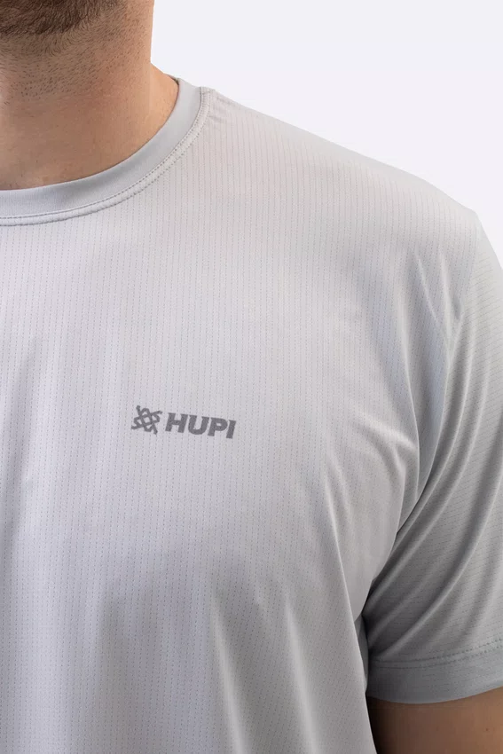 Camiseta Dry Fit HUPI Smart Cinza Masculina