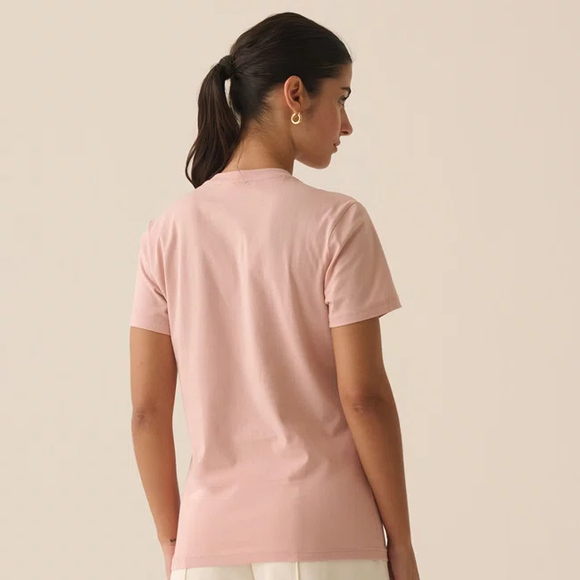 Camiseta Fila Basic Outline Feminina Rose