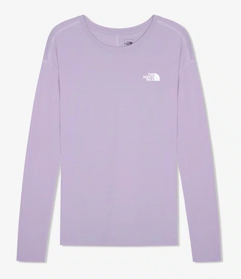 Camiseta Feminina Hyper Tee Manga Longa Lilás The North Face