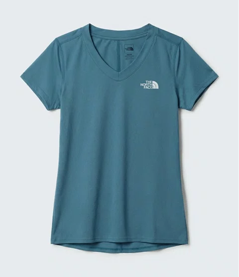 Camiseta Feminina The North Face Hyper Tee V-Neck Azul