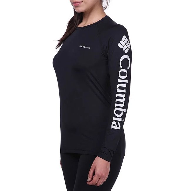 Camiseta Columbia Feminina Aurora Manga Longa Preto