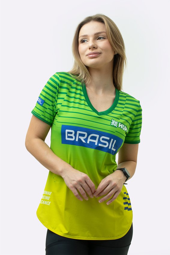 Camiseta Feminina HUPI Brasil Pace