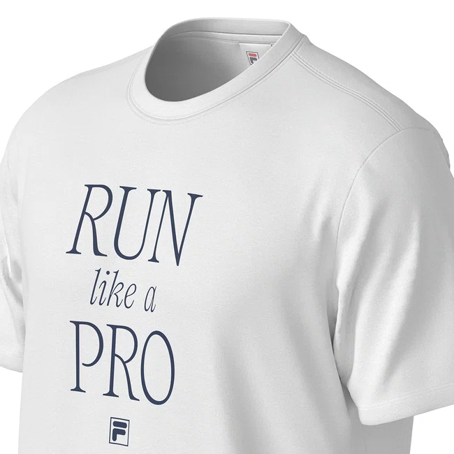 Camiseta FILA Regular Like A Pro Graphic Masculina Branca