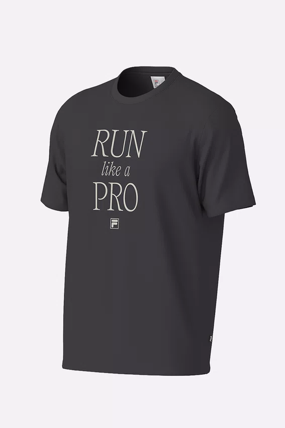 Camiseta FILA Regular Like A Pro Graphic Masculina Preta