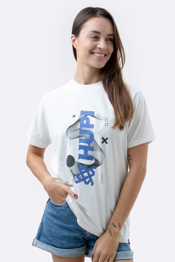 Camiseta HUPI Casual Branca HUPI Logo
