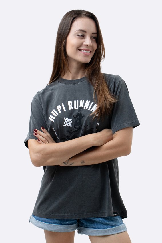Camiseta HUPI Casual Chumbo Running