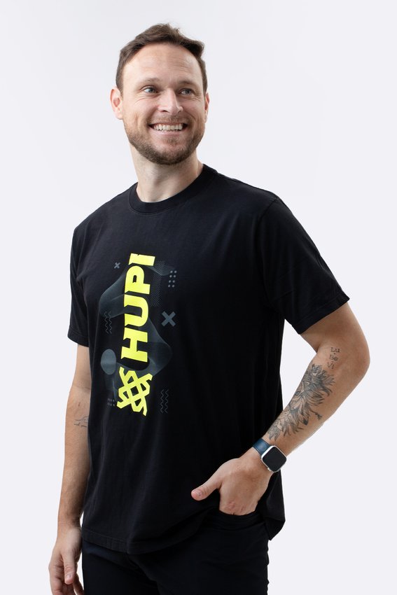 Camiseta HUPI Casual Preta HUPI Logo
