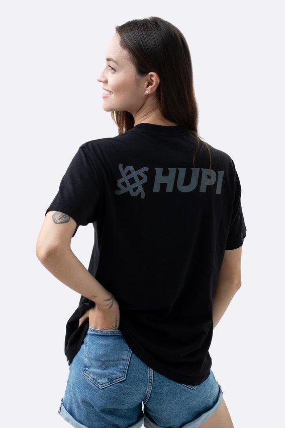 Camiseta HUPI Casual Preta Institucional
