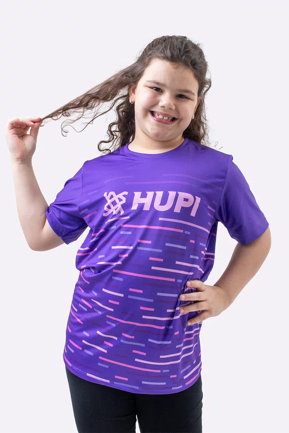 Camiseta HUPI Infantil Malta Roxo