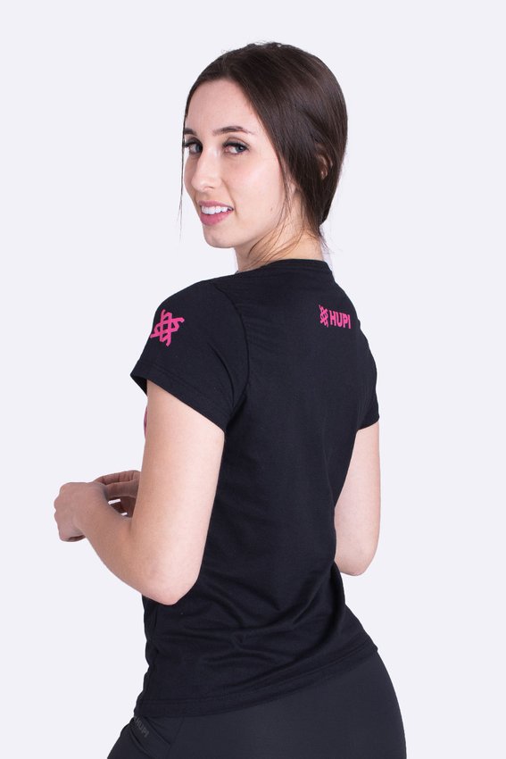 Camiseta HUPI Racing Baby Look Pink