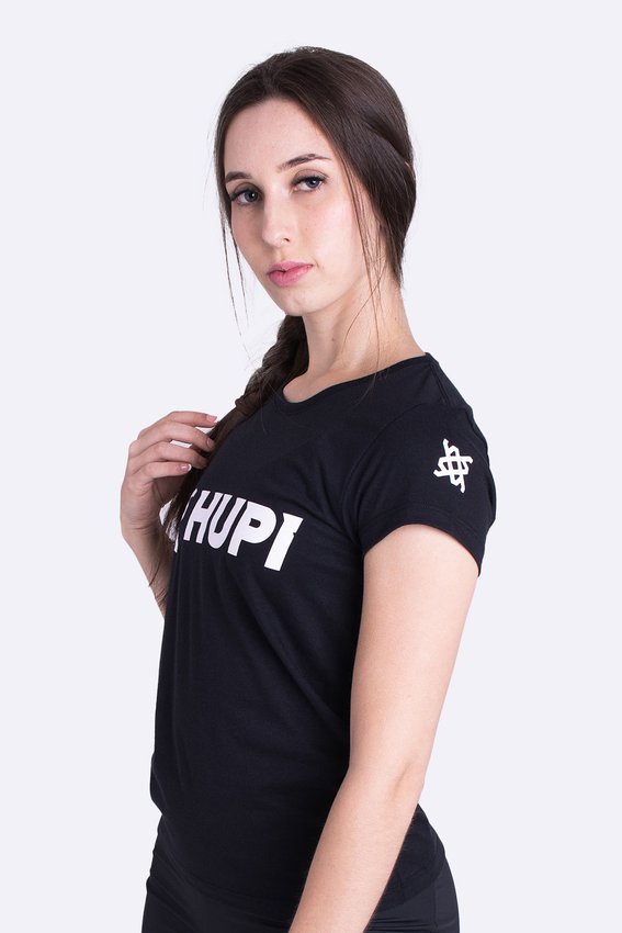 Camiseta HUPI Racing Neo Baby Look Branco