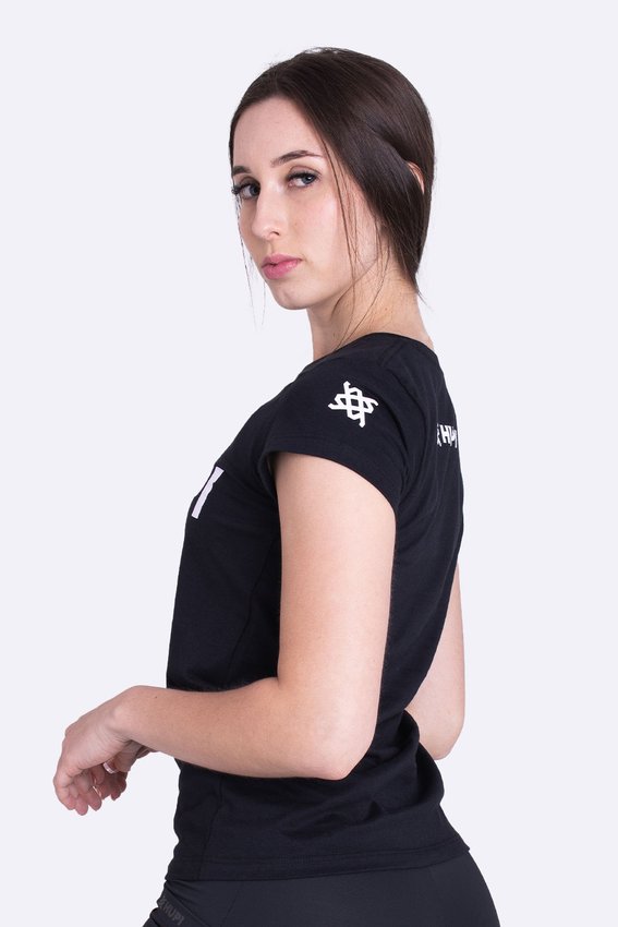 Camiseta HUPI Racing Neo Baby Look Branco