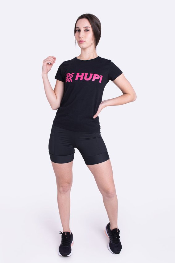 Camiseta HUPI Racing Neo Baby Look Pink