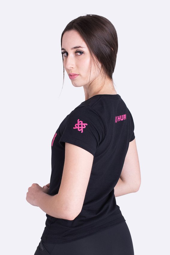 Camiseta HUPI Racing Neo Baby Look Pink