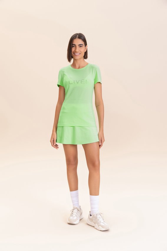 Camiseta Live Icon Comfort Verde Feminino