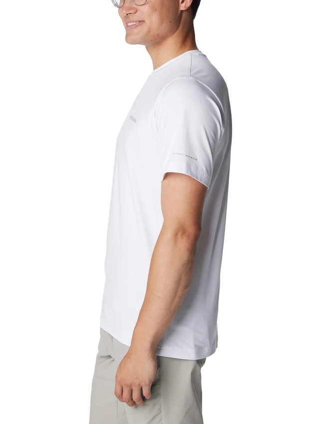 Camiseta Columbia Masculina Tech Trail Crew Neck II Branca