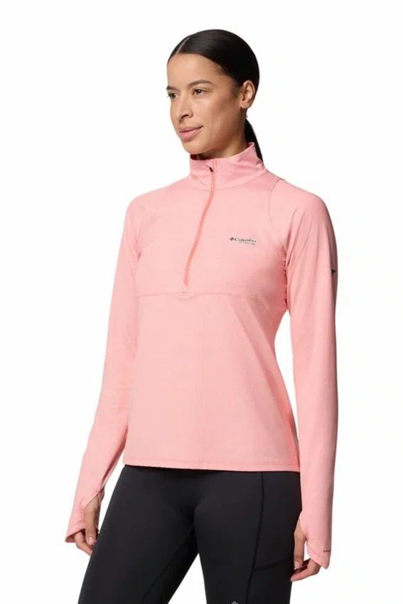 Camiseta Manga Longa Columbia Summit Valley Feminina Rosa