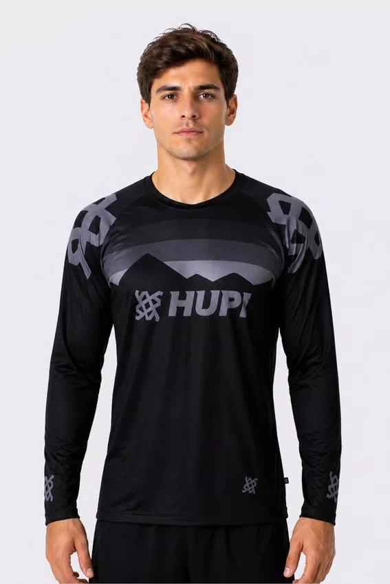 Camiseta Manga Longa HUPI New Shadow All Black