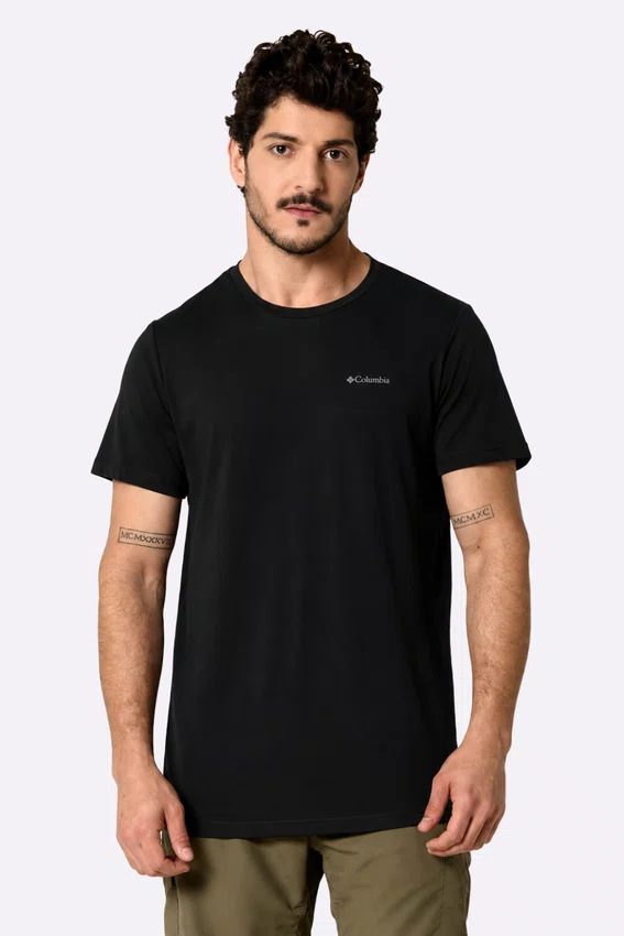 Camiseta Masculina Columbia Neblina FPS 50 Preto
