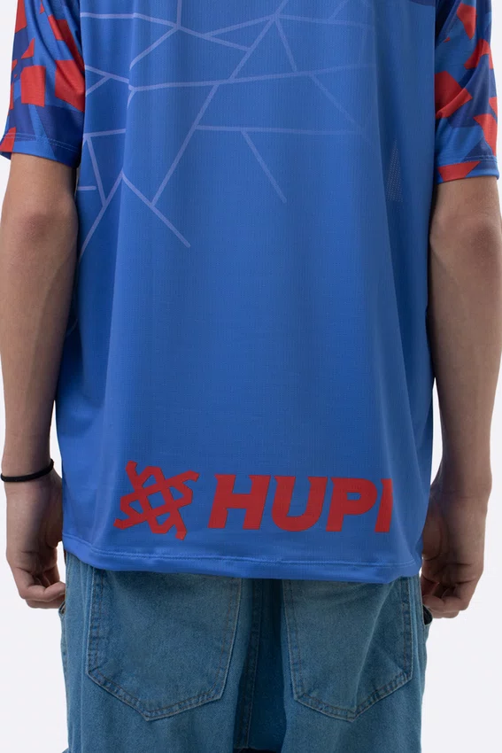 Camiseta Masculina HUPI Bike Naja Azul/Vermelho