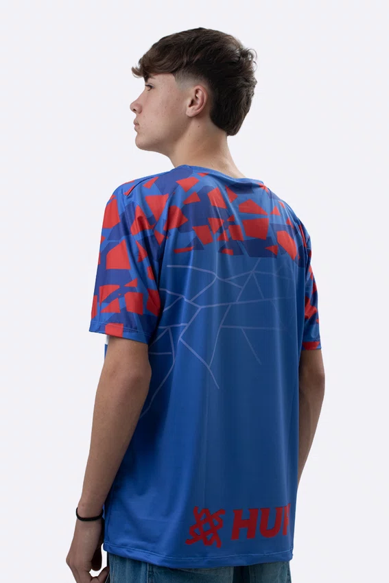 Camiseta Masculina HUPI Bike Naja Azul/Vermelho