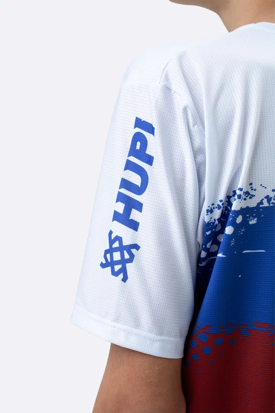 Camiseta Masculina HUPI Bike Naja Branco/Azul