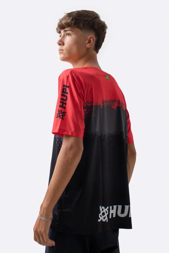 Camiseta Masculina HUPI Bike Naja Preto/Vermelho