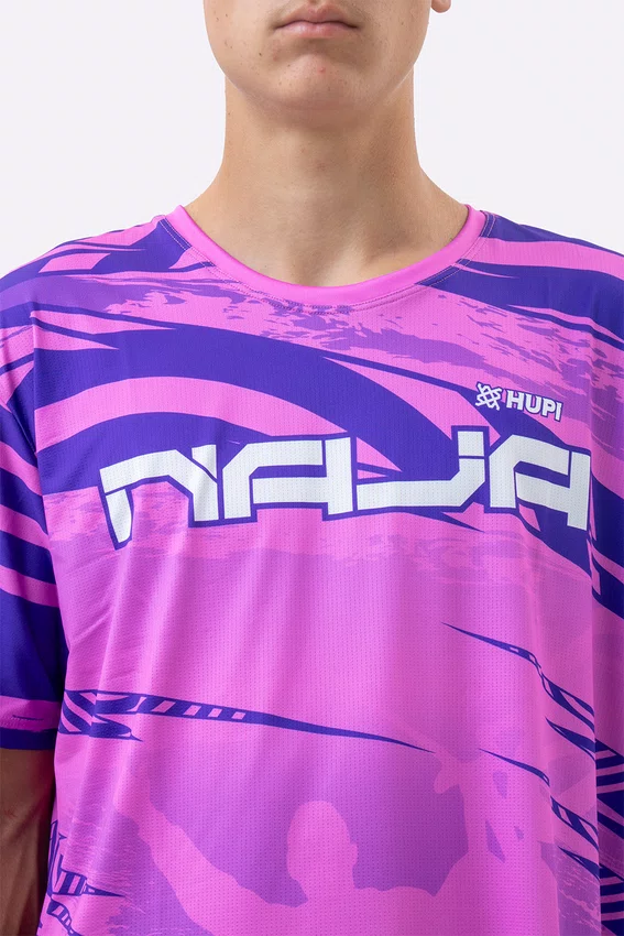 Camiseta Masculina HUPI Bike Naja V10 Pink e Roxo