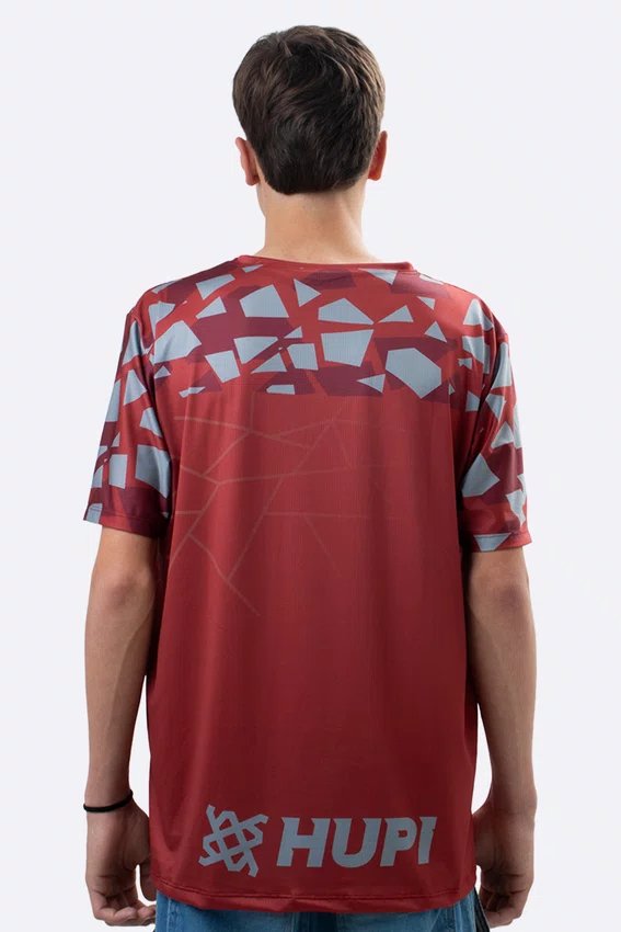 Camiseta Masculina HUPI Bike Naja Vermelho/Cinza