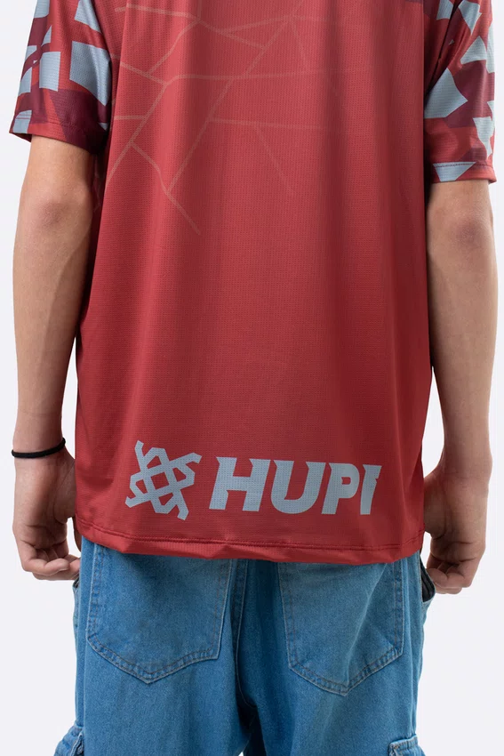 Camiseta Masculina HUPI Bike Naja Vermelho/Cinza