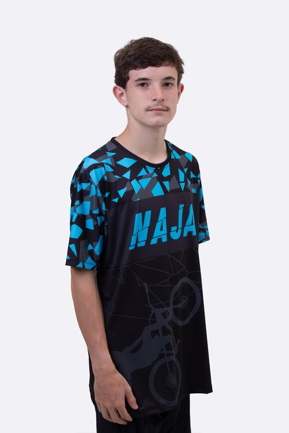 Camiseta Masculina HUPI Naja Preto/Azul