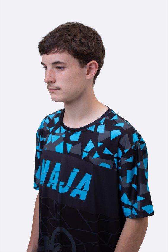Camiseta Masculina HUPI Naja Preto/Azul