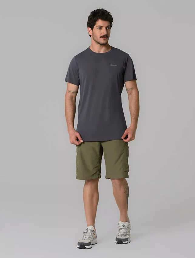 Camiseta Columbia Masculina Neblina Cinza