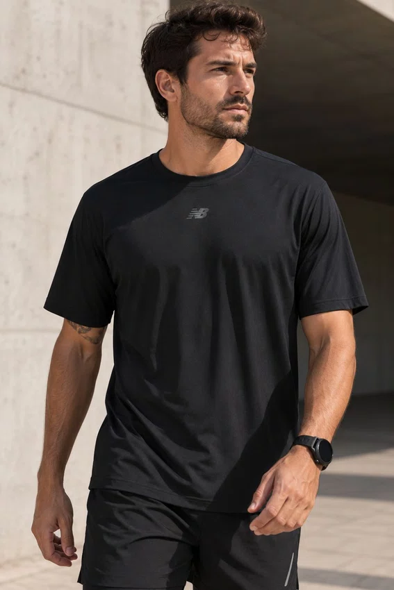 Camiseta New Balance Fast Days Masculina Preta