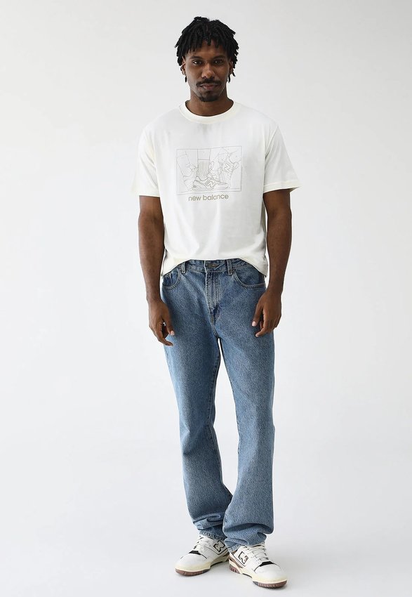 Camiseta New Balance Science Off-White Masculino