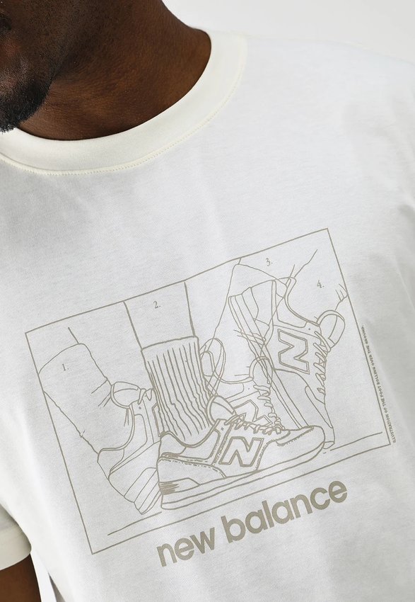 Camiseta New Balance Science Off-White Masculino