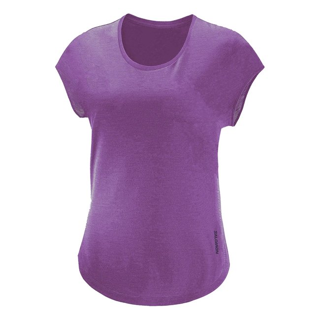 Camiseta Salomon Pulsar SS Tee Roxo Feminina