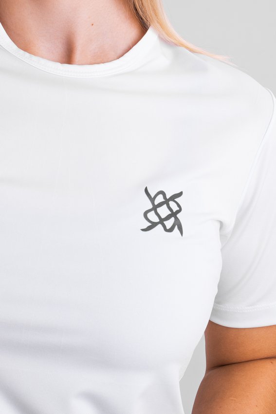 Camiseta Segunda Pele HUPI Manga Curta Branco