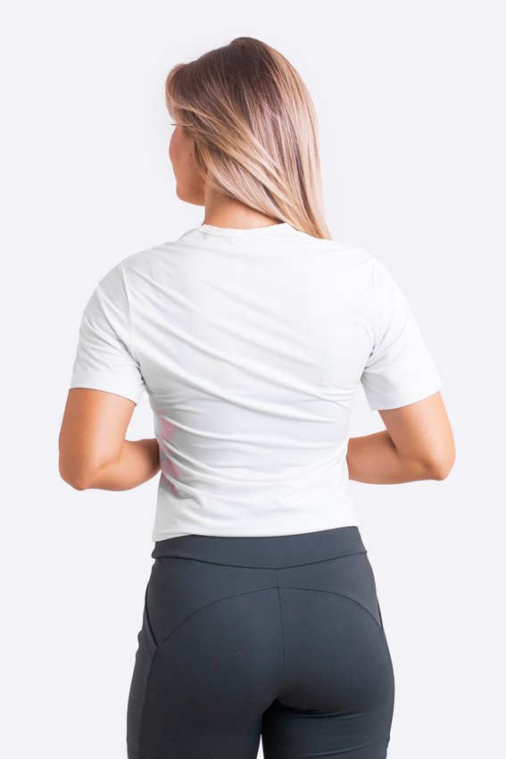 Camiseta Segunda Pele HUPI Manga Curta Branco