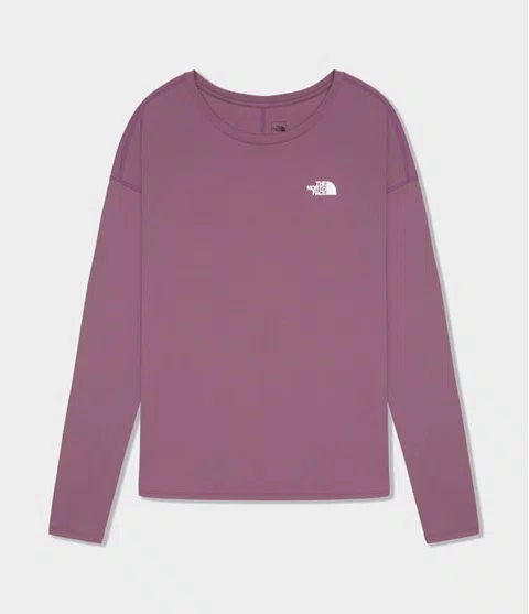 Camiseta Feminina Hyper Tee Manga Longa The North Face Roxa
