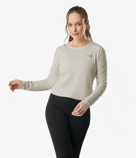 Camiseta Feminina Hyper Tee Manga Longa The North Face – Branca