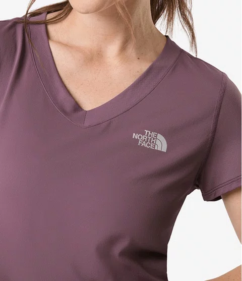 Camiseta The North Face Hyper Tee Crew Cave Feminina Roxa