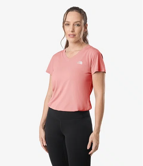 Camiseta The North Face Hyper Tee Crew Cave Feminina Rosa