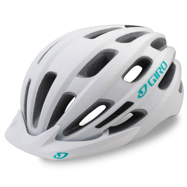 Capacete Ciclismo Feminino Giro Vasona Com Viseira Branco e Verde
