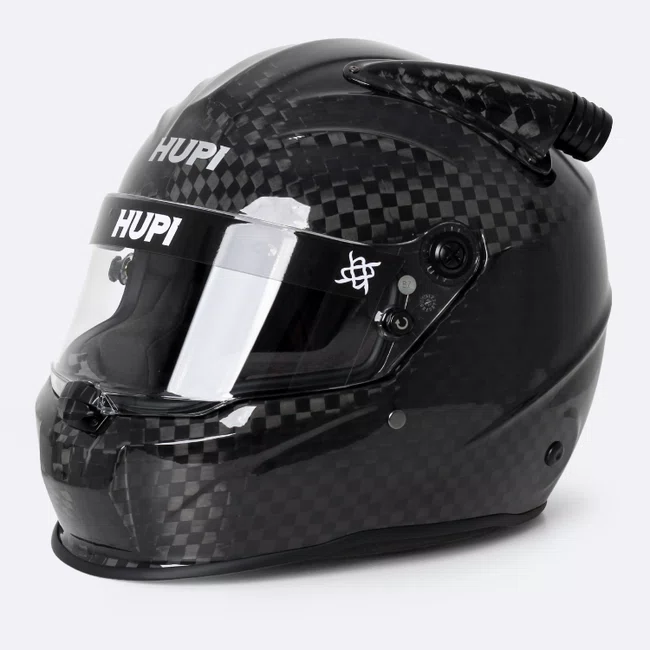 Capacete HUPI Automobilismo Evo Mid Air Carbono 12k Selo FIA
