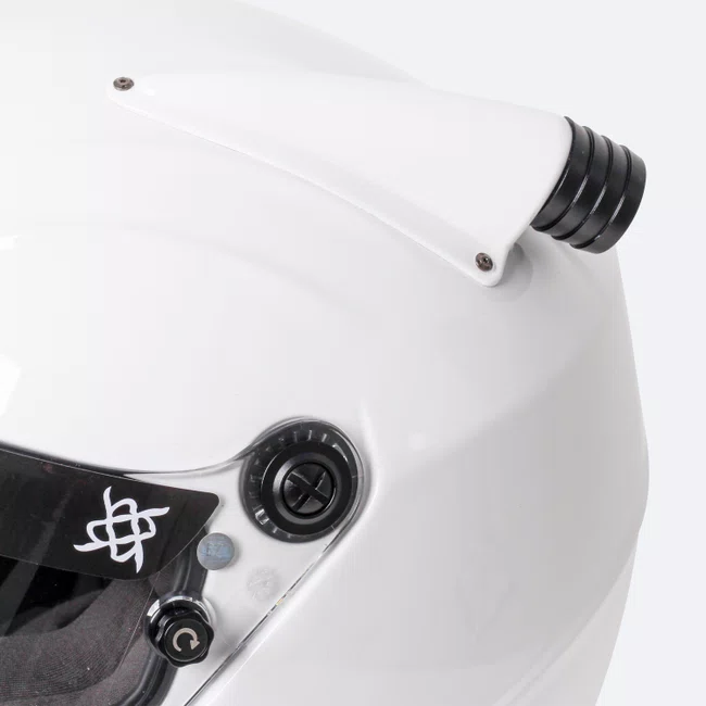 Capacete HUPI Automobilismo Evo Mid Air Branco Selo FIA